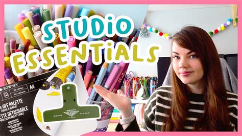 My Top 5 Art Studio Essentials! 🎨 - YouTube