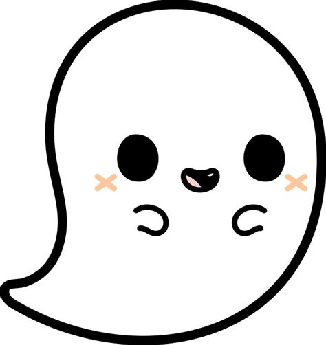 Cute spooky ghost Sticker by peppermintpopuk | Cute halloween drawings ...