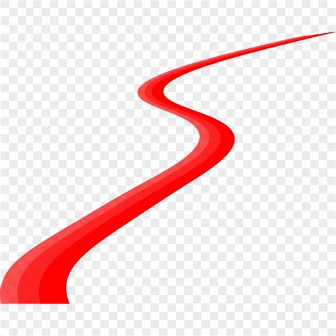 HD Red Curved Curve Line PNG | Citypng