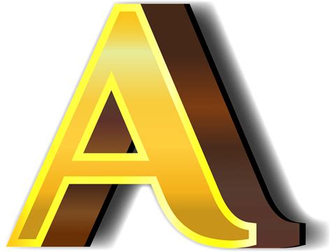 Shiny gold alphabet letters 22351480 PNG