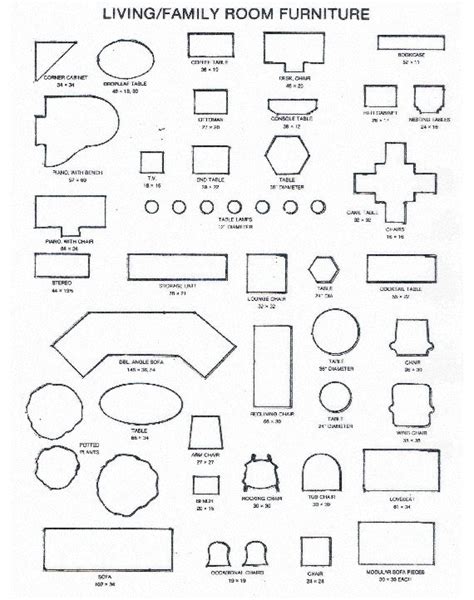 Printable Furniture Layout Template - Printable Word Searches