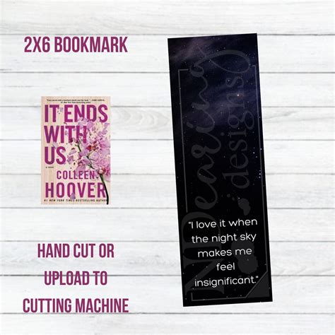 It Ends With Us Quotes Printable Bookmark Bundle - Etsy