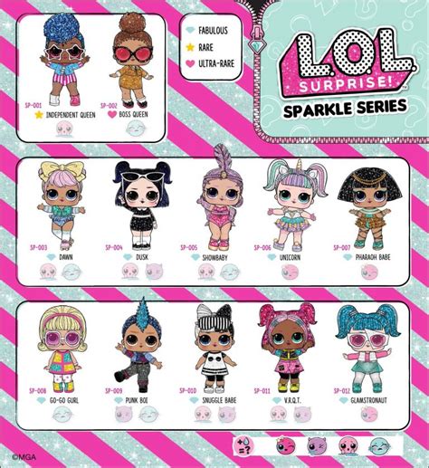 LOL Surprise Sparkle Series Collector Guide List Checklist Insert ...