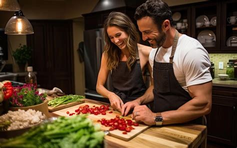 Premium Photo | Intimate Cooking Class for Couples