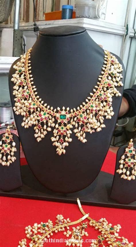 22k Gold Guttapusalu Necklace ~ South India Jewels
