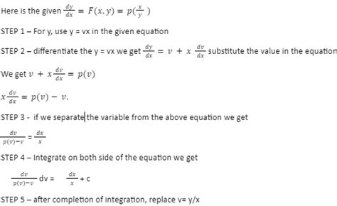 Notes on Solving Homogeneous Differential Equations.