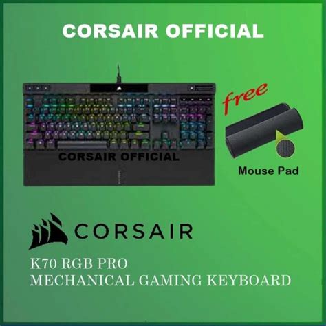 Promo CORSAIR K70 RGB PRO Mechanical with PBT DOUBLE SHOT PRO Keycaps ...