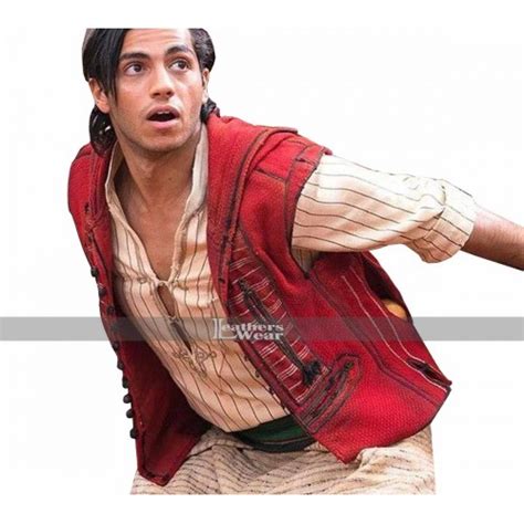 Aladdin 2019 Mena Massoud Red Vest