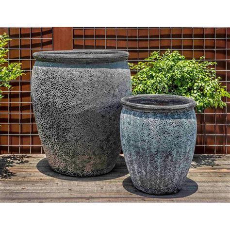 Paraiso Large Ceramic Planters Fossil Grey | Kinsey Garden Decor