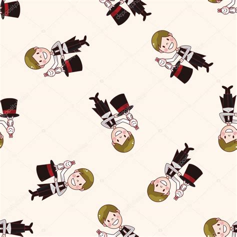 Magician , cartoon seamless pattern background Stock Vector Image by ...