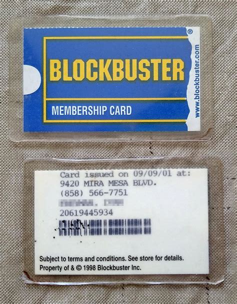 My original Blockbuster card, found today Jan 10, 2019 in my wallet ...