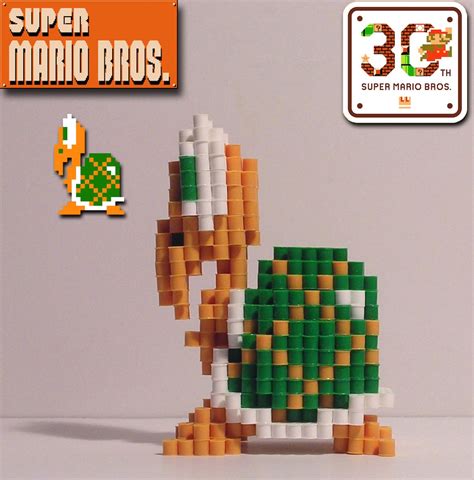 SUPER MARIO BROS. 3D Koopa Troopa pixel Bead Figure - Etsy Canada