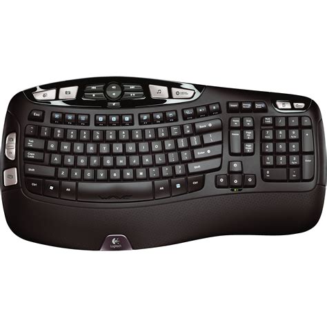 Logitech K350 Wave Wireless Keyboard 920-001996 B&H Photo Video