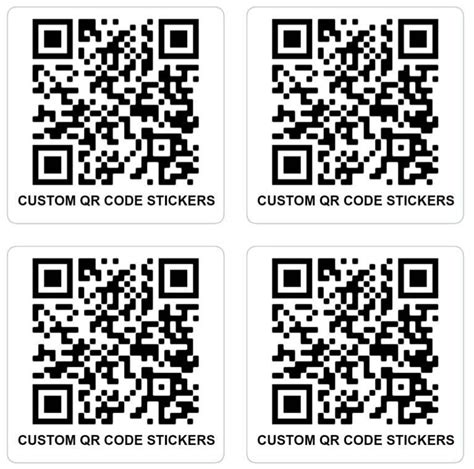 QR Code Stickers Custom QR Code Labels Small Business - Etsy UK