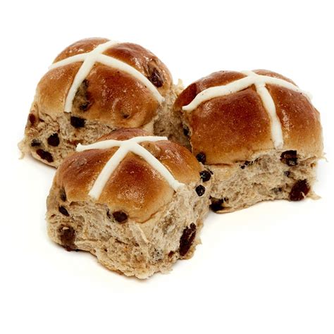 Woolworths Mini Traditional Fruit Hot Cross Buns 9pk | Woolworths