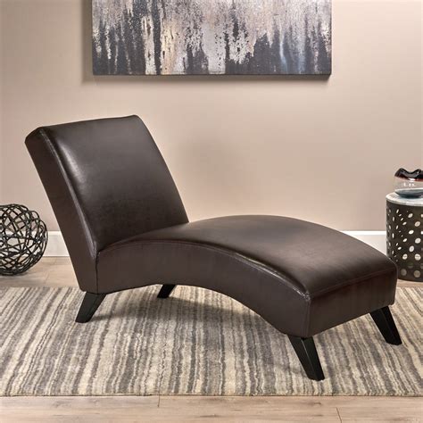 Brown Leather Chaise Lounge Chair - NH932592 – Noble House Furniture