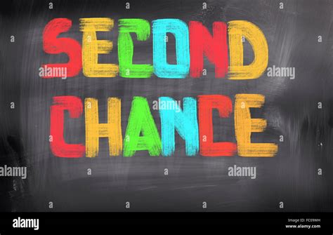 Second Chance Concept Stock Photo - Alamy