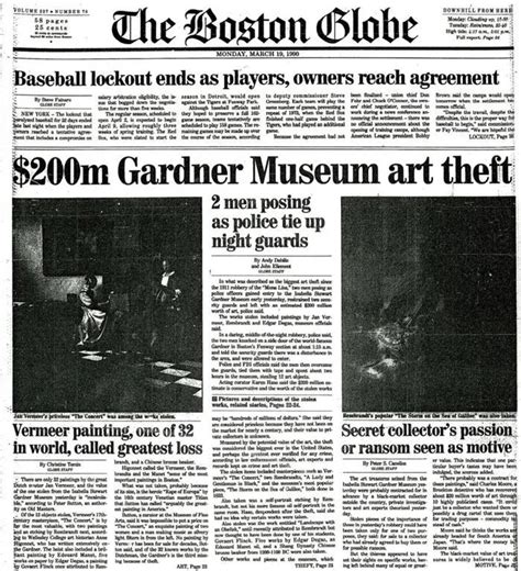 Five Things to Know About the Gardner Museum Heist—the Biggest Art Theft in Modern History ...