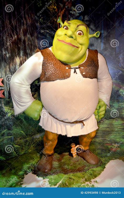 Shrek Wax Statue At Madame Tussauds Wax Museum At ICON Park In Orlando, Florida Editorial Image ...