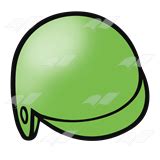 Abeka | Clip Art | Green Batting Helmet