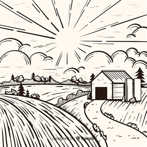 Farm Sketch Images - Free Download on Freepik