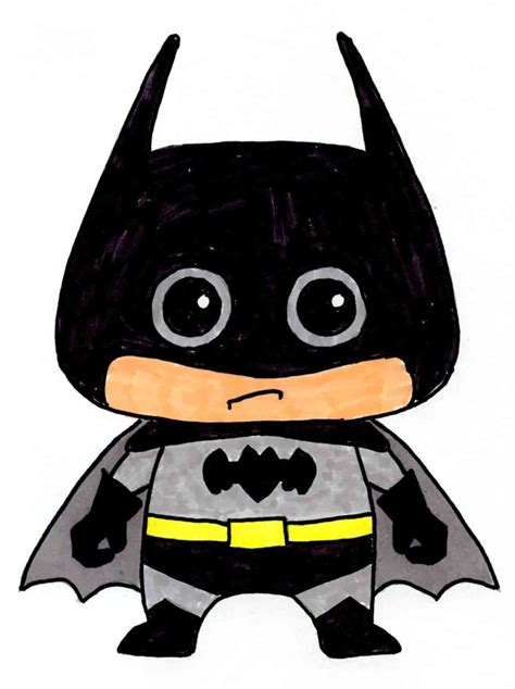 How to Draw Batman | Batman Coloring Page | Batman drawing, Japanese cartoon characters, Kids ...