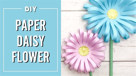 Easy Paper Daisy Flower | Kids Craft and Activities | Kids DIY Gift for Mom - YouTube