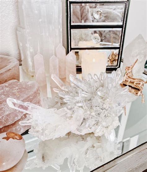 Crystal quartz clusters | Crystal decor, Crystals in the home, Crystals ...