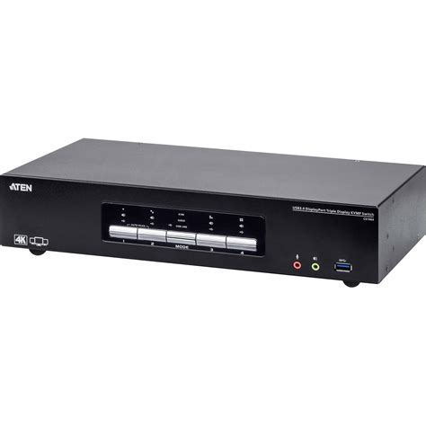 ATEN CS1964 4-Port 4K Triple Display KVMP Switch CS1964 B&H