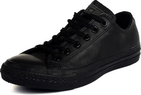 Converse Leather Chuck Taylor All Star Shoes (1T865) Low Top in Black ...