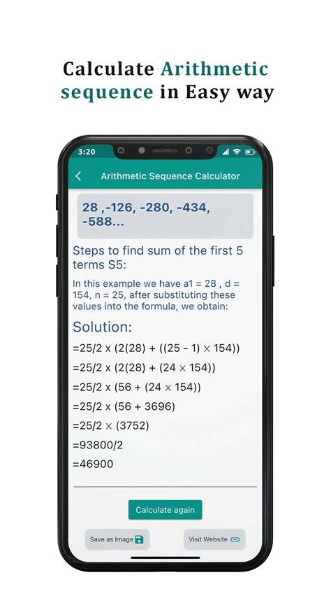 Arithmetic Sequence Calculator for Android - Download