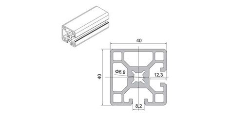 Industrial Aluminium Profile 40-series - Professional Aluminium Section ...