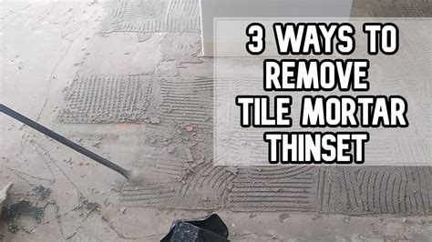 How To Remove Ceramic Tile Mortar From Concrete Floor | Floor Roma