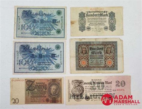 Germany - Mark Banknotes - Adam Marshall Land & Auction, LLC