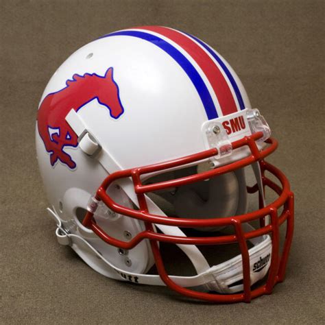 SMU MUSTANGS NCAA Schutt XP Full Size AUTHENTIC Gameday Football Helmet | eBay