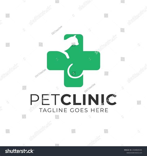 Pet Clinic Logo Design Template Cat Stock Vector (Royalty Free ...