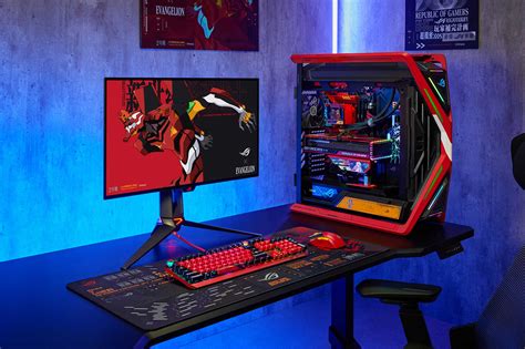 ASUS x Evangelion EVA-02 PC Gaming Components And Peripherals