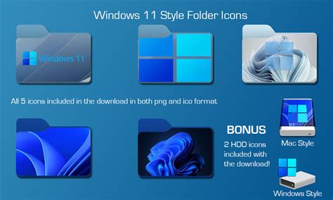 Windows 11 Folder Icons by DarkKnight2264 on DeviantArt