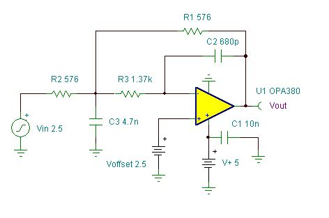 Low-Pass Filter With Very Low DC Offset