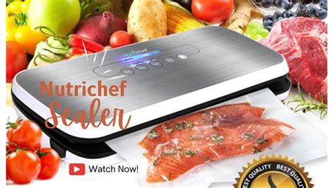 Nutrichef Vacuum Sealer - How to Use - YouTube
