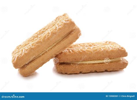 Custard Cream Biscuits Stock Image - Image: 15900301