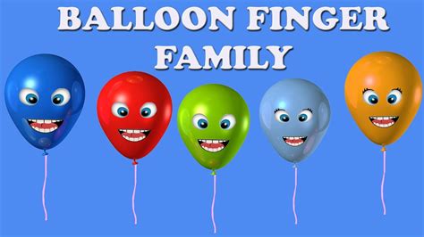 The Finger Family Balloon Family Nursery Rhyme #2 | Balloon Finger Family Songs - YouTube