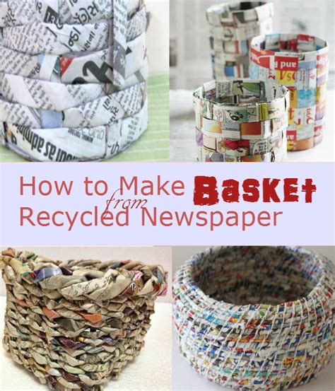 Recycle Old Newspaper into Useful Basket [DIY Project] - The Budget Diet