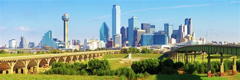 Dallas Downtown Skyline Panoramic Photograph by Moreiso - Pixels