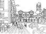 Architecture Coloring Pages At GetColoringscom  Free Printable sketch template