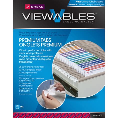 Smead Viewables Premium 3D hanging Folder Tabs and Labels - Filing Labels | Smead Manufacturing ...