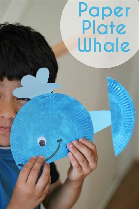 Paper Plate Whale - In The Playroom