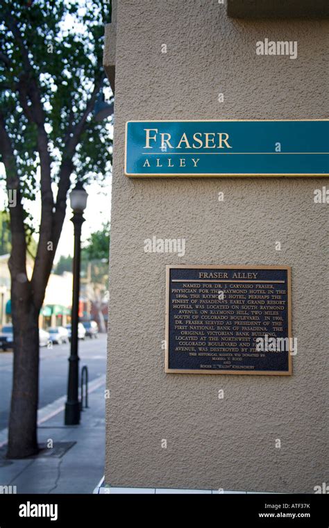 Fraser Alley, Old Pasadena Historic District, Los Angeles County, USA ...