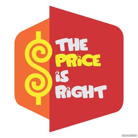 Printable Price is Right Logo - Gridgit.com