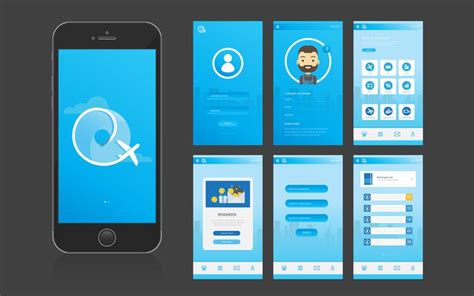 Mobile App UI Interface and GUI 184428 Vector Art at Vecteezy